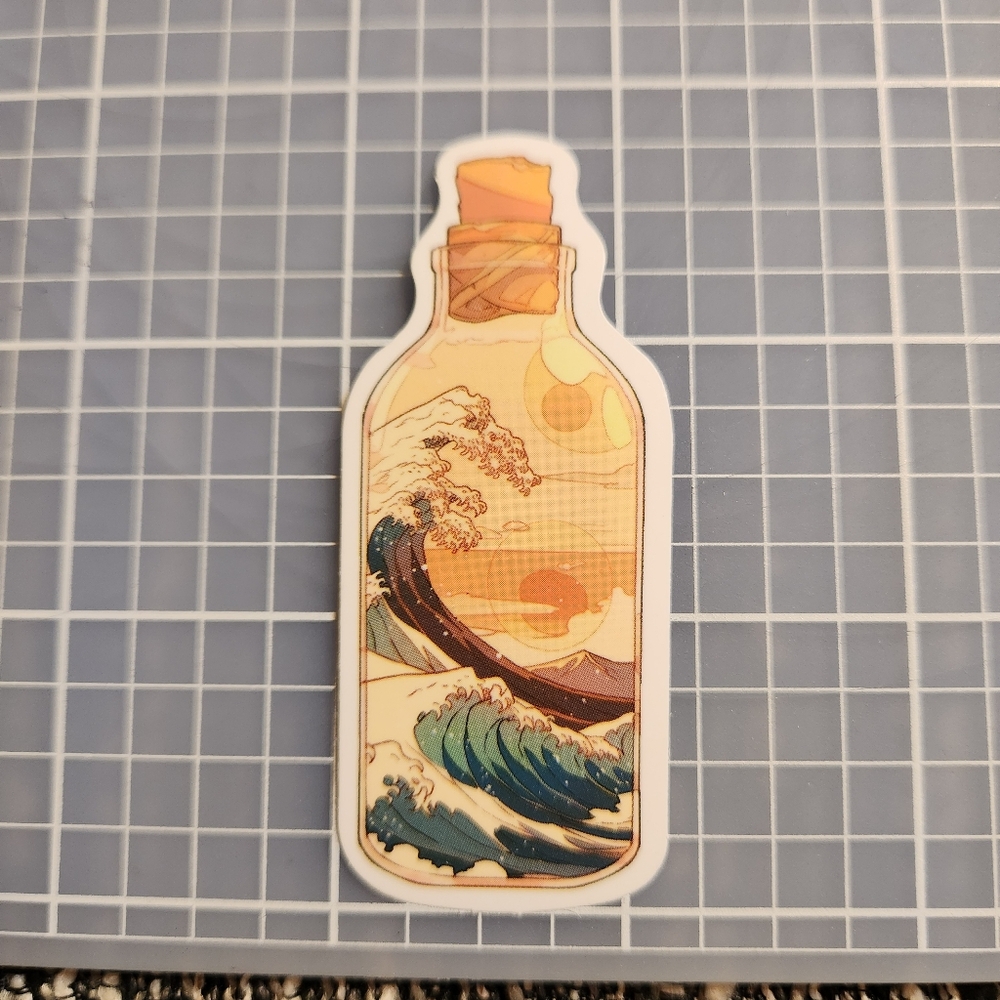 10 for $10 Stickers Beach Ocean Waves Surf